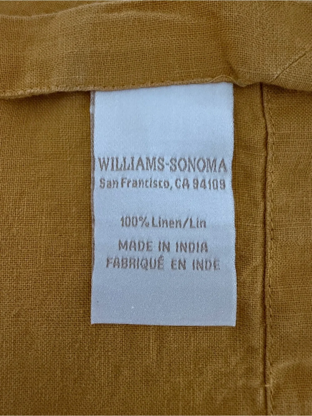 Williams Sonoma Signature Linen Napkins in Yolk - Set of 8